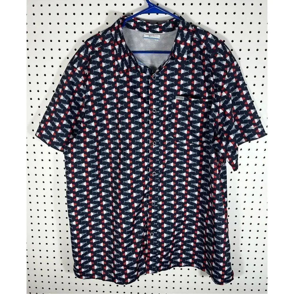 Columbia PFG button down shirt